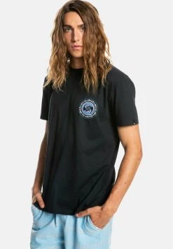 Quiksilver CIRCLE GAME - T-shirt Imprimé - Black -Quiksilver Soldes Magasin 014dac56d5b24961be5f98ef6848e417