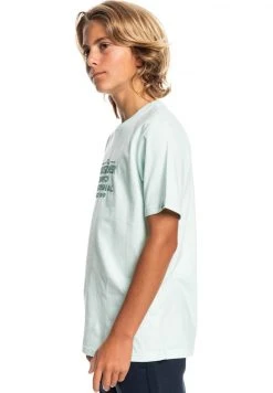 Quiksilver FEEDING LINE - T-shirt Imprimé - Blue Glass -Quiksilver Soldes Magasin 06d308b5a7084c81b850423206bb2bc2