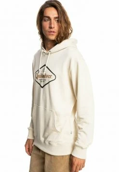 Quiksilver STIR IT UP - Sweat à Capuche - Antique White -Quiksilver Soldes Magasin 0850afcc851447fd8d4aa0919653ea95