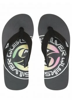 Quiksilver MOLOKAI LAYBACK - Chaussons - Grey/green/grey