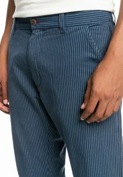 Quiksilver Chino - Insignia Blue Poplin Pinstripe -Quiksilver Soldes Magasin 1570b0d7f4e94f15a9a1473095261282