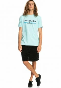 Quiksilver LINED UP - T-shirt Imprimé - Blue -Quiksilver Soldes Magasin 1d11f8c684a6490a9e9fc4de50e49e01