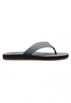 Quiksilver CARVER - Tongs - Grey Black Grey