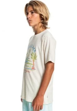 Quiksilver STRANGE DAYS - T-shirt Imprimé - Antique White Heather -Quiksilver Soldes Magasin 1ffecbd76fe54045ad03c1ac157c4cf7