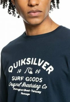 Quiksilver CLOSED TION - T-shirt à Manches Longues - Navy Blazer -Quiksilver Soldes Magasin 22f2ec4fa9eb44fbb303e19b2152854e