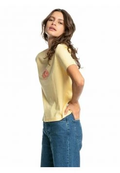 Quiksilver MANCHES COURTES - T-shirt Imprimé - Yellow -Quiksilver Soldes Magasin 25b6d9c635fe40589e306215102212e9