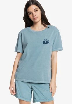 Quiksilver STANDARD - T-shirt Imprimé - Citadel Blue