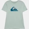 Quiksilver COMP LOGO - T-shirt Imprimé - Blue Glass