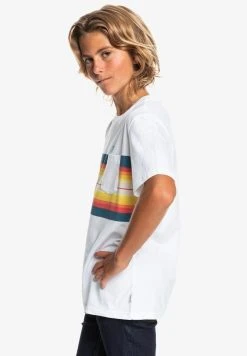 Quiksilver T-shirt Imprimé - White -Quiksilver Soldes Magasin 2f250ad2473e4fe7af9f25ba75df3d5d