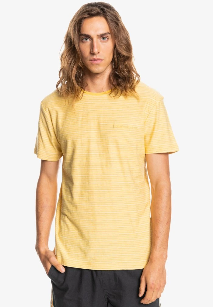 Quiksilver KENTIN MANCHES COURTES POUR EQYKT - T-shirt Imprimé - Yellow 1 Quiksilver KENTIN MANCHES COURTES POUR EQYKT - T-shirt Imprimé - Yellow