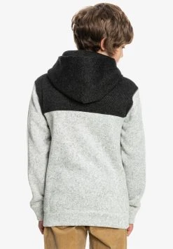 Quiksilver Sweat à Capuche Zippé - Light Grey Heather -Quiksilver Soldes Magasin 434e85e58d274740aeb95a98c553a3d4