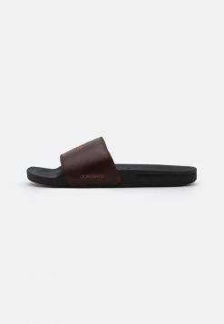 Quiksilver RIVI SLIDE - Mules - Brown/black