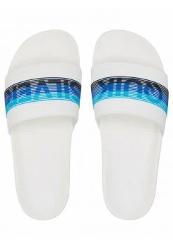 Quiksilver RIVI WORDMARK - Sandales De Bain - White/white/blue -Quiksilver Soldes Magasin 462e16e8bebf47a7aa4b0680298e7ffb