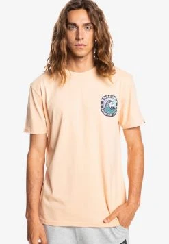 Quiksilver ANOTHER STORY - T-shirt Imprimé - Almond Cream