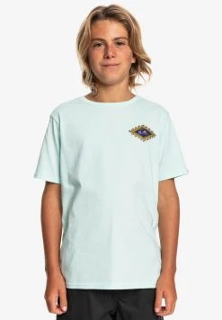 Quiksilver MYTHIC LIMITS MANCHES COURTES - T-shirt Imprimé - Blue Glass