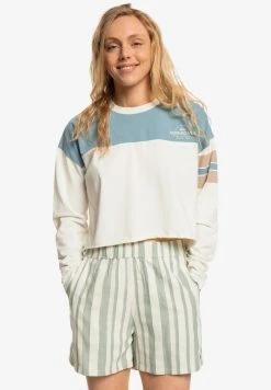 Quiksilver T-shirt à Manches Longues - Mottled Royal Blue