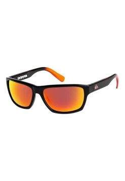 Quiksilver ENJOYER - Lunettes De Soleil - Shiny Black/ml Red