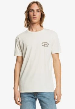 Quiksilver T-shirt Imprimé - Antique White