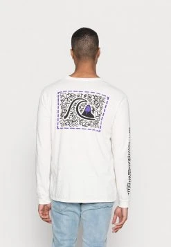 Quiksilver ELECTRIC FEEL - T-shirt à Manches Longues - Antique White -Quiksilver Soldes Magasin 52e5dea520ee4336bf6df264d24bce36