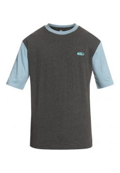 Quiksilver MASTER PLAN TEE - T-shirt Imprimé - Blue -Quiksilver Soldes Magasin 665f90ff8dc74d6a92e587dcaf9ce32d