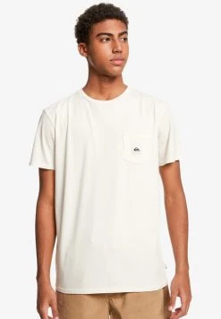 Quiksilver SUB MISSION - T-shirt Basique - Antique White