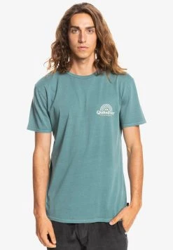 Quiksilver RAINBOW VALLEY - T-shirt Imprimé - Sea Pine