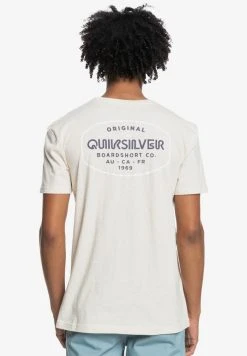 Quiksilver LOOSE HANDS - T-shirt Imprimé - Antique White Heather -Quiksilver Soldes Magasin 70c8a760710a4cb0b8676e98a41e9caf