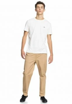 Quiksilver ESSENTIALS - T-shirt Basique - Antique White