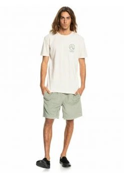 Quiksilver GONE WORDS MANCHES COURTES - T-shirt Basique - Antique White Heather -Quiksilver Soldes Magasin 86bfd055ed2a44a7a6fd342738267709