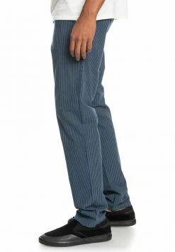 Quiksilver Chino - Insignia Blue Poplin Pinstripe -Quiksilver Soldes Magasin 87ddddd9c7e3401facf98a29c7c4c4f6