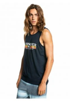 Quiksilver LINED UP - Débardeur - Navy Blazer -Quiksilver Soldes Magasin 882f2dba1c464949837167eb79853f31