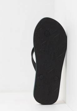 Quiksilver MOLOKAI - Tongs - Black/blue -Quiksilver Soldes Magasin 96366746f4524fd6bca7da88c2a4755d