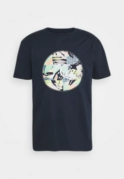 Quiksilver JUNGLE BOOGIE - T-shirt Imprimé - Navy Blazer