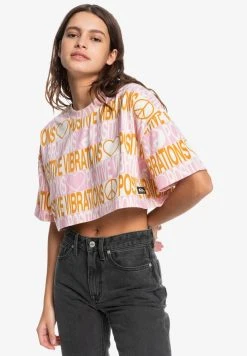 Quiksilver MAXI - T-shirt Imprimé - Antique White Jacquard Explore