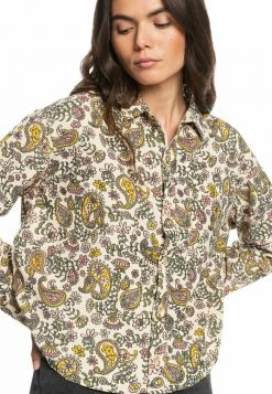 Quiksilver PAISLEY PARK - T-shirt à Manches Longues - Macadamia Paisley Park -Quiksilver Soldes Magasin a643b6e0bfc24e59befe492f43c60597