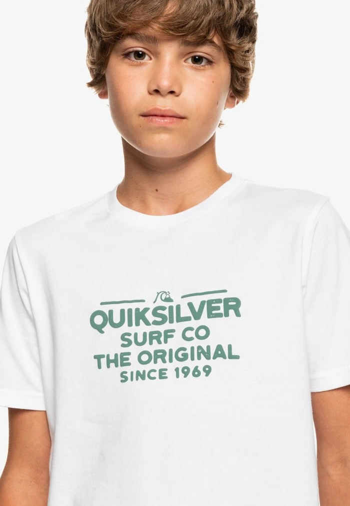 Quiksilver FEEDING LINE - T-shirt Imprimé - White 4 Quiksilver FEEDING LINE - T-shirt Imprimé - White – Image 4