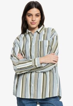 Quiksilver Chemisier - Surfing Retreat Stripe Flclove