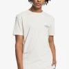 Quiksilver LOOSE HANDS - T-shirt Imprimé - Antique White Heather