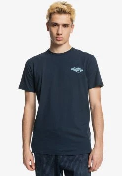 Quiksilver HYPNOTIC BLISS - T-shirt Imprimé - Navy Blazer
