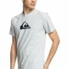 Quiksilver COMP LOGO SS - T-shirt Imprimé - Athletic Heather