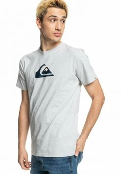 Quiksilver COMP LOGO SS - T-shirt Imprimé - Athletic Heather