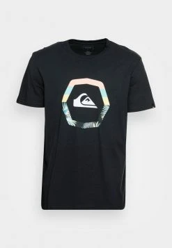 Quiksilver UP RISE - T-shirt Imprimé - Black -Quiksilver Soldes Magasin cf42bbc15be34806b57a953ab6853ac3