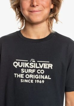 Quiksilver FEEDING LINE - T-shirt Imprimé - Black -Quiksilver Soldes Magasin d5b81a24629d44128b0ad8d7d0dc4f9a