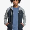 Quiksilver ESSENTIALS ZIP RAGLAN - Sweat à Capuche Zippé - Navy Blazer