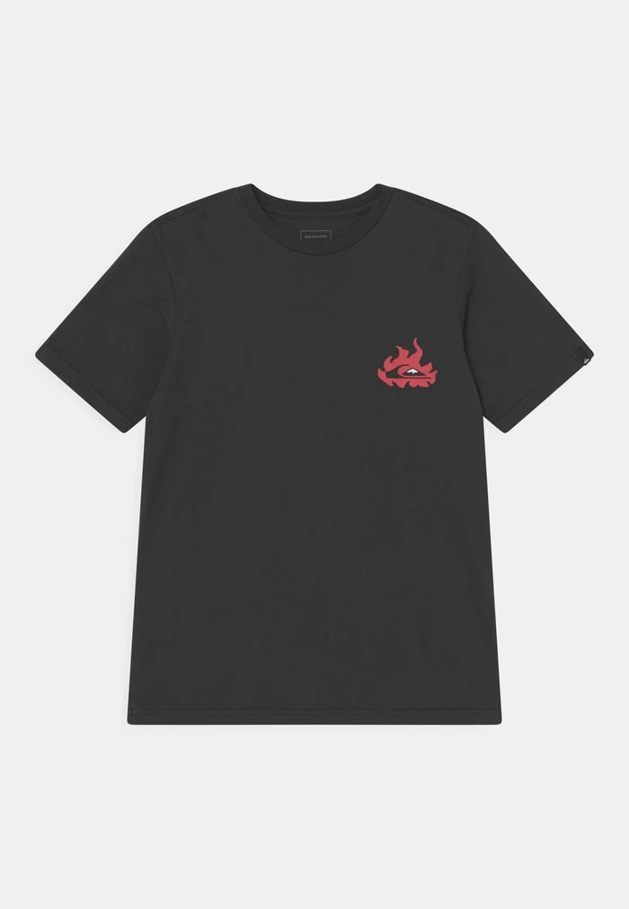 Quiksilver HELLS YEAH SS YTH - T-shirt Imprimé - Black 1 Quiksilver HELLS YEAH SS YTH - T-shirt Imprimé - Black
