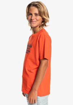 Quiksilver FEEDING LINE - T-shirt Imprimé - Cherry Tomato -Quiksilver Soldes Magasin e45218cdc22a4dedbb13260973cb844d