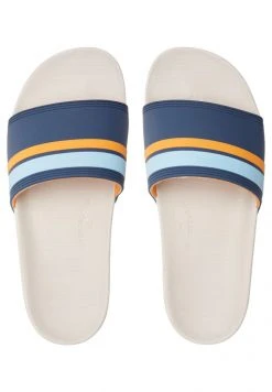 Quiksilver RIVI SLIDE - Sandales De Bain - Blue -Quiksilver Soldes Magasin e57c562afb7448f1bd4436e375661582