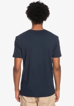 Quiksilver LINED UP - T-shirt Imprimé - Navy Blazer -Quiksilver Soldes Magasin eefaefede312442982b4c4b8f8244b87