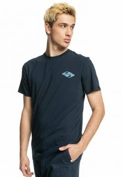 Quiksilver HYPNOTIC BLISS - T-shirt Imprimé - Navy Blazer -Quiksilver Soldes Magasin ef5a3177700a4c72b08da3d87401a5af
