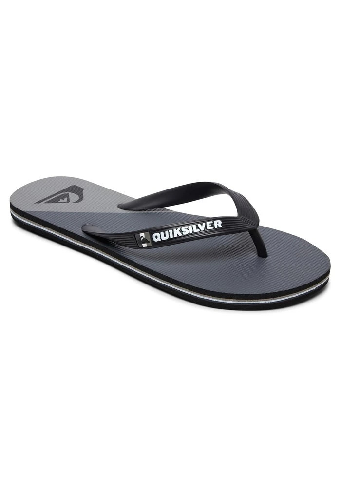 Quiksilver Tongs - Black/grey/black 2 Quiksilver Tongs - Black/grey/black – Image 2